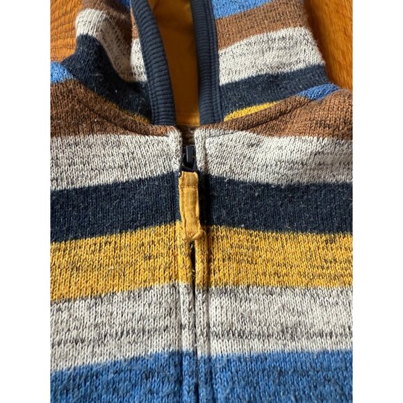 Striped Hooded Zip-Up Sweater Kids 1982 Premium Outfitters - Picture 4 of 8